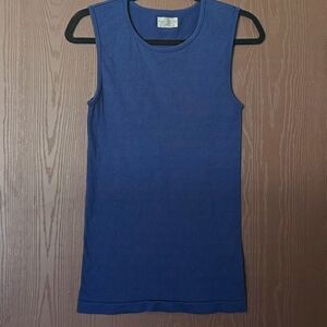 ATHLETA | High Neck Navy Tank Top Women's Size Medium